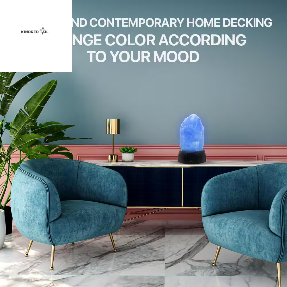 H-5.5-Inch Natural Hand Carved Himalayan Pink Salt Lamp, 4–6 Lbs, Crystal Rock Night Light for Bedroom, Living Room & Office, Relaxation, Air Purifying & Decorative Home Accent