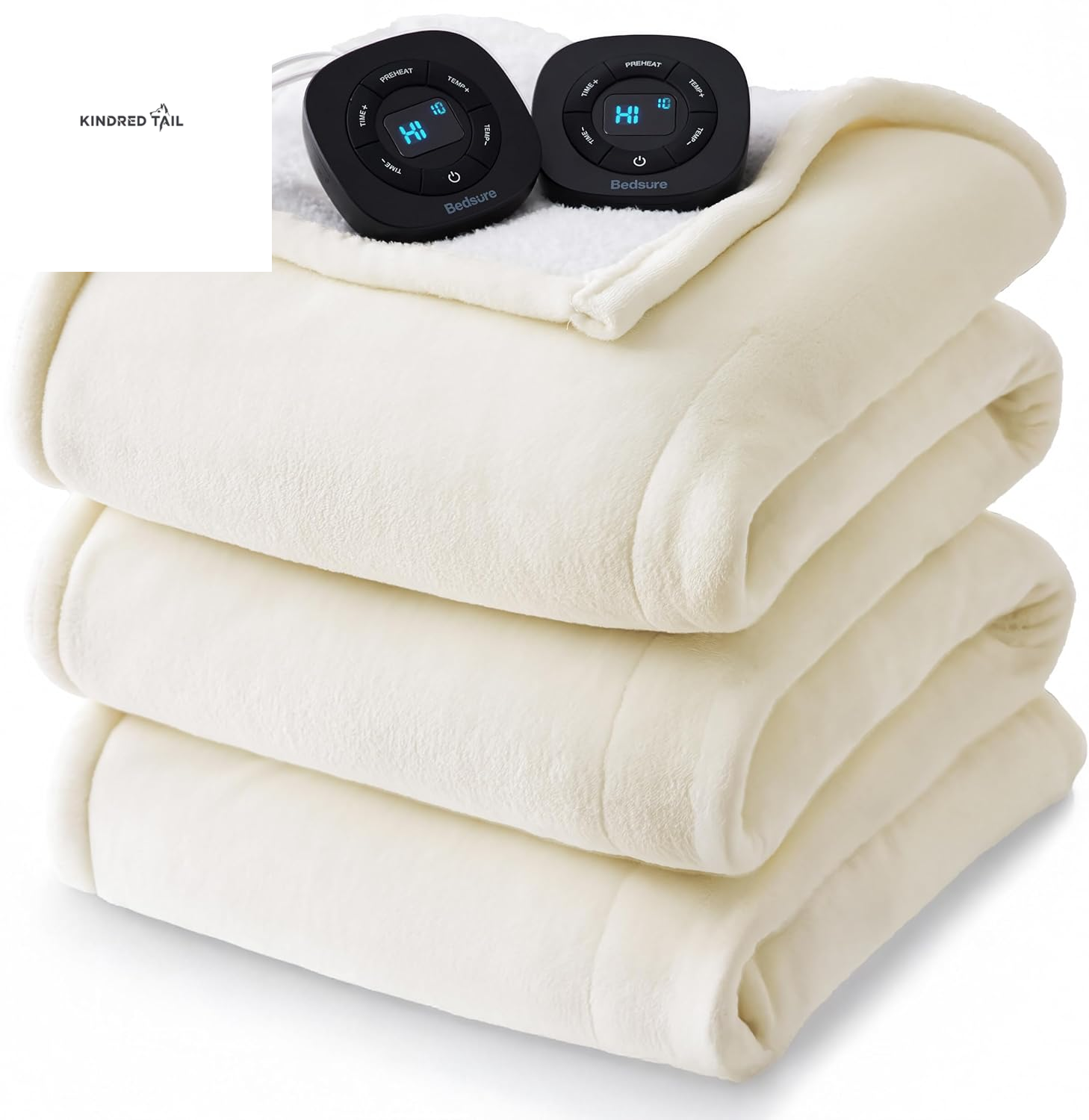 Heated Blanket Throw Blanket - Fast Heating Electric Blanket, Soft Flannel Heated Throw with 4 Time Settings, 6 Heating Settings, Warm Gifts for Grandma & Grandpa & Seniors (50"X60", Grey) - A