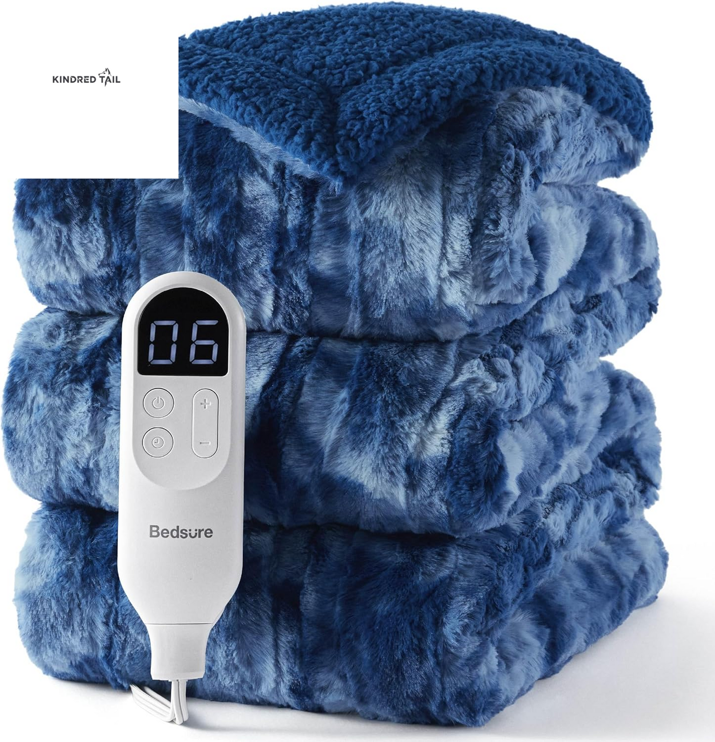 Heated Blanket Throw Blanket - Fast Heating Electric Blanket, Soft Flannel Heated Throw with 4 Time Settings, 6 Heating Settings, Warm Gifts for Grandma & Grandpa & Seniors (50"X60", Grey) - A