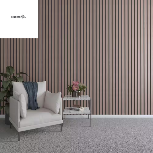 Wood slat wall panels - 94 In. H X 2 In. W Slatwall Panels in Walnut 22-Pack