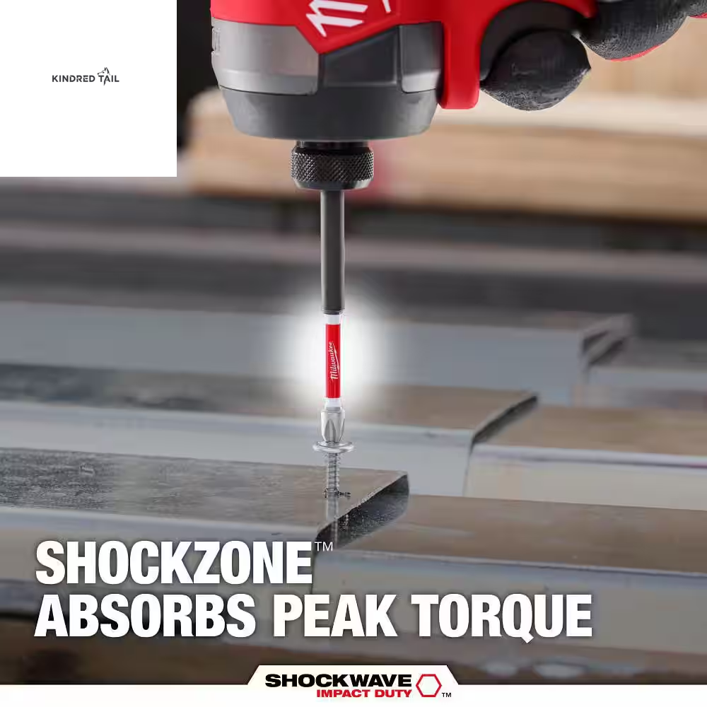 SHOCKWAVE Impact Duty Alloy Steel Screwdriver Bit Set – Heavy Duty Impact Driver Bits, Shock-Resistant S2 Alloy Steel, Magnetic Precision Tips for Drill & Impact Drivers (45-Piece)