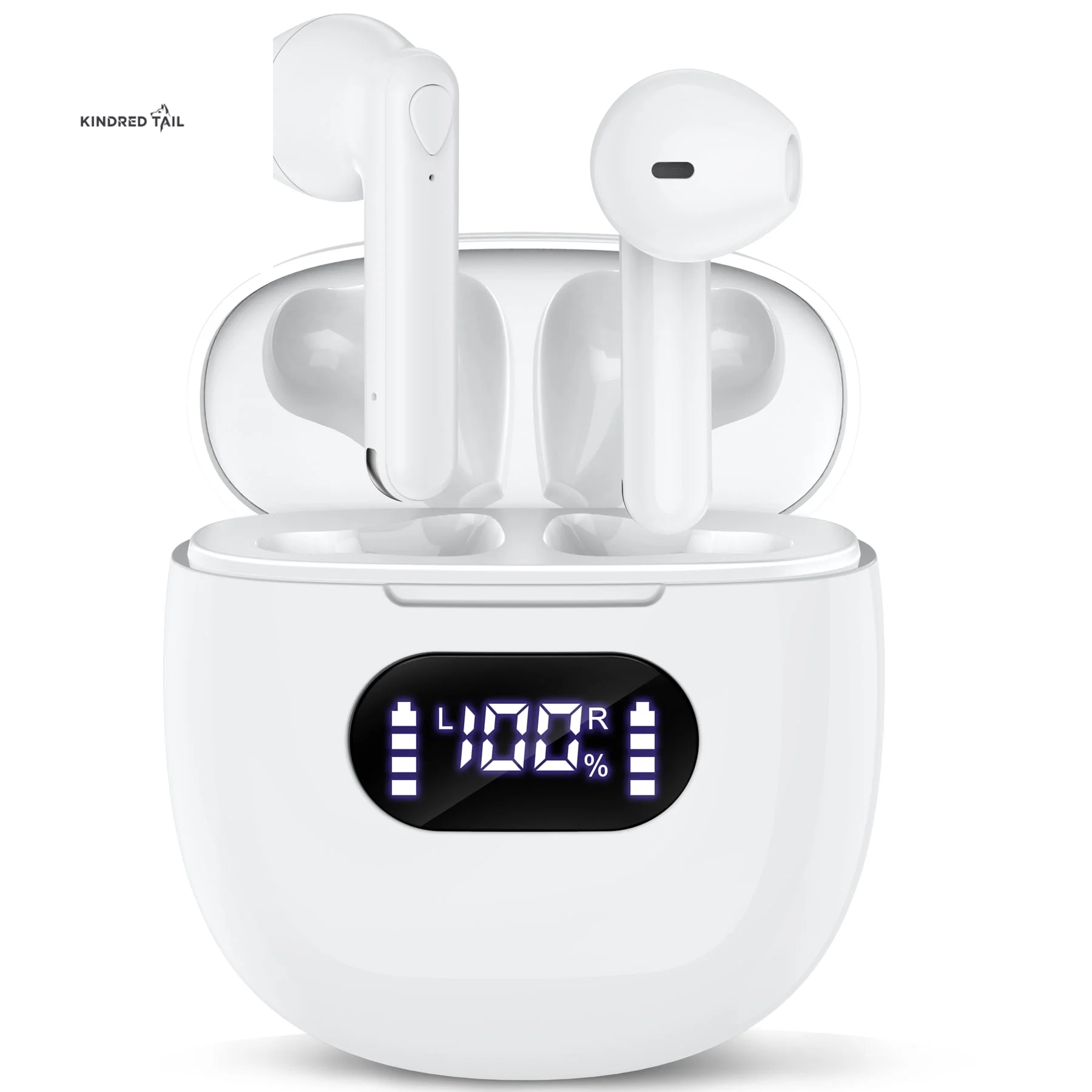 Wireless Earbuds - X15 Wireless Earbuds Bluetooth 5.3 Headphones,72H Hi-Fi Stereo Deep Bass Earphones with Noise Cancelling Mic IP7 Waterproof Sport Headset with LED Power Display for Laptop Pad Phones Black