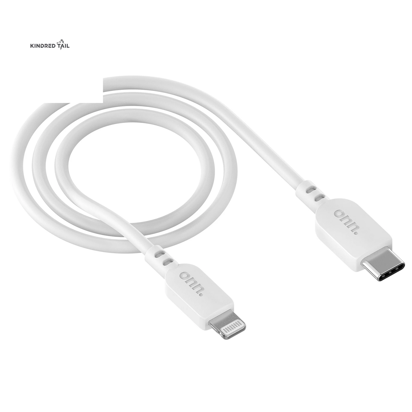 3Ft Lightning to USB-C Charging Cable, Fast Charging, Soft Touch Material, MFI Certified, White - Compatible with Iphone 14/13/12/11/X/XR/XS/8/7/6/5, Ipad, Airpods and More