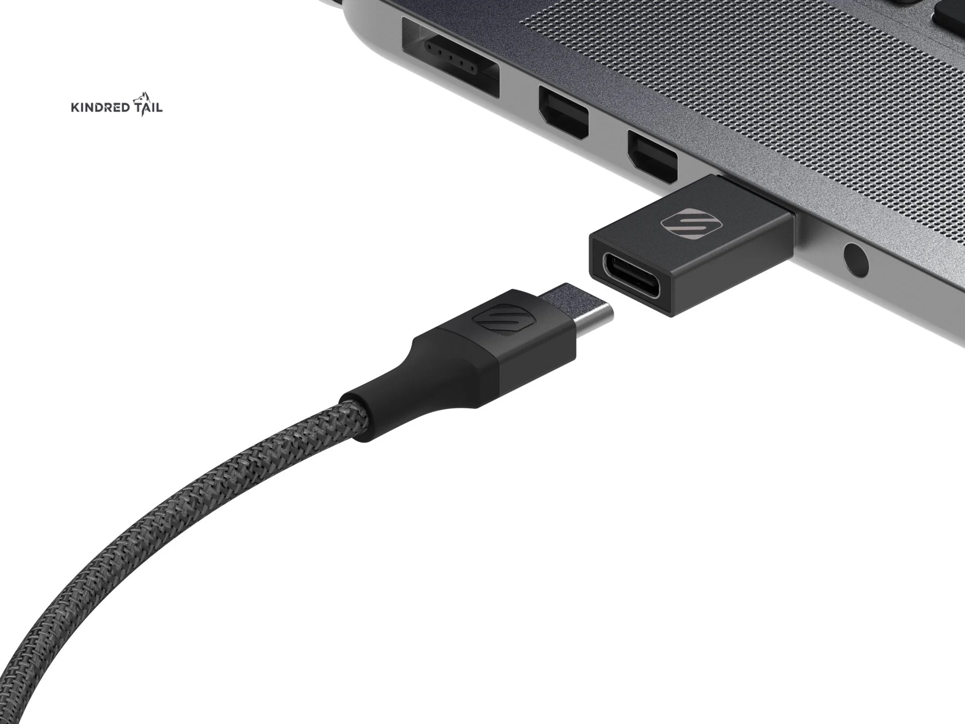 USB to Type C Converter - Strikeline Adapter Kit USB-C to USB-A & Type-C Converter 2-Pk CAAKIT-RP Black