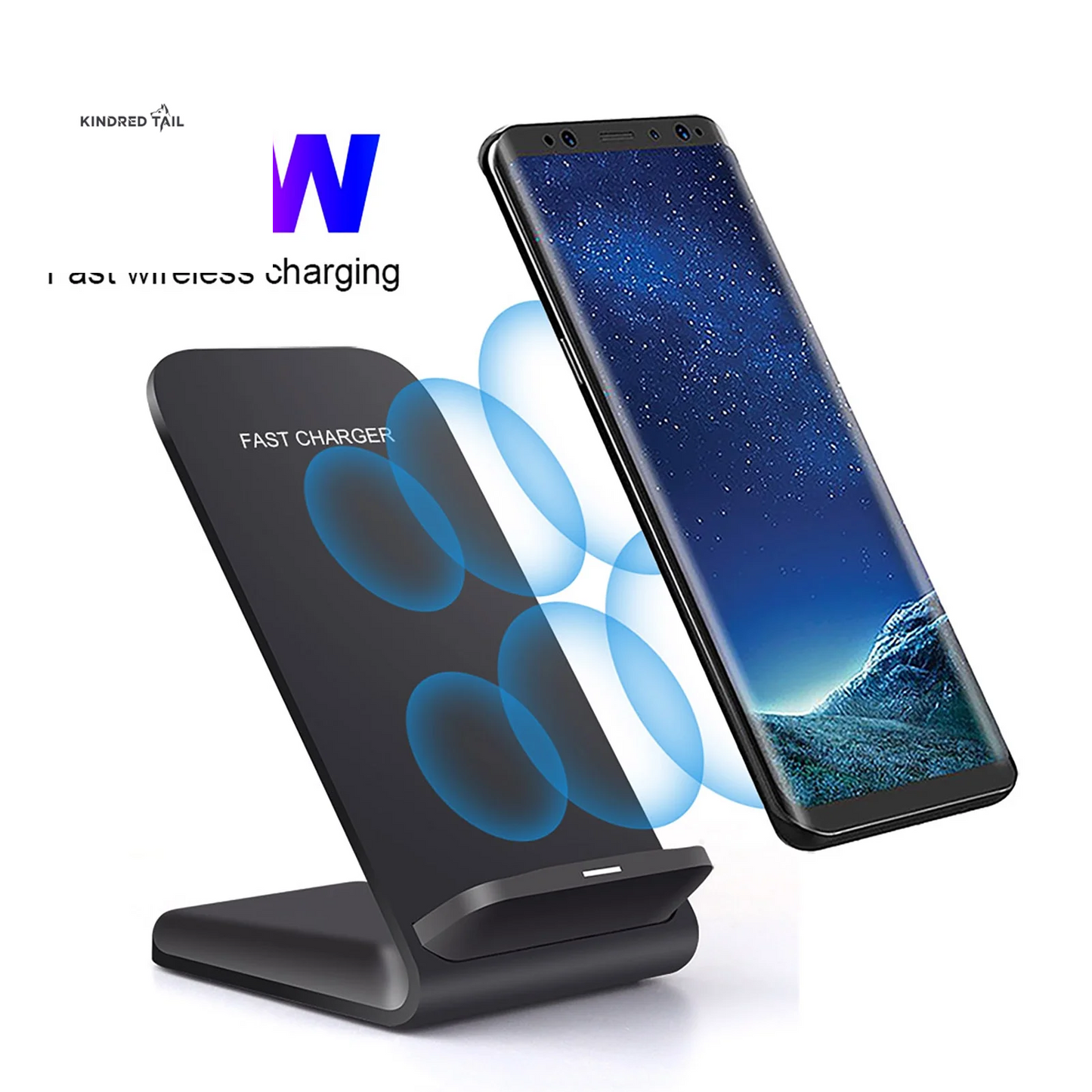20W Wireless Charger Stand Compatible Iphone 17 16 15 14 13 12 11 Samsung Fast Charging Dock Station Phone Holder