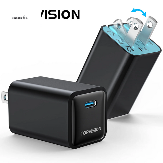 USB-C Charger Block 65W, Fast Charging Wall Charger Adapter for Apple, Android, 1 Pack