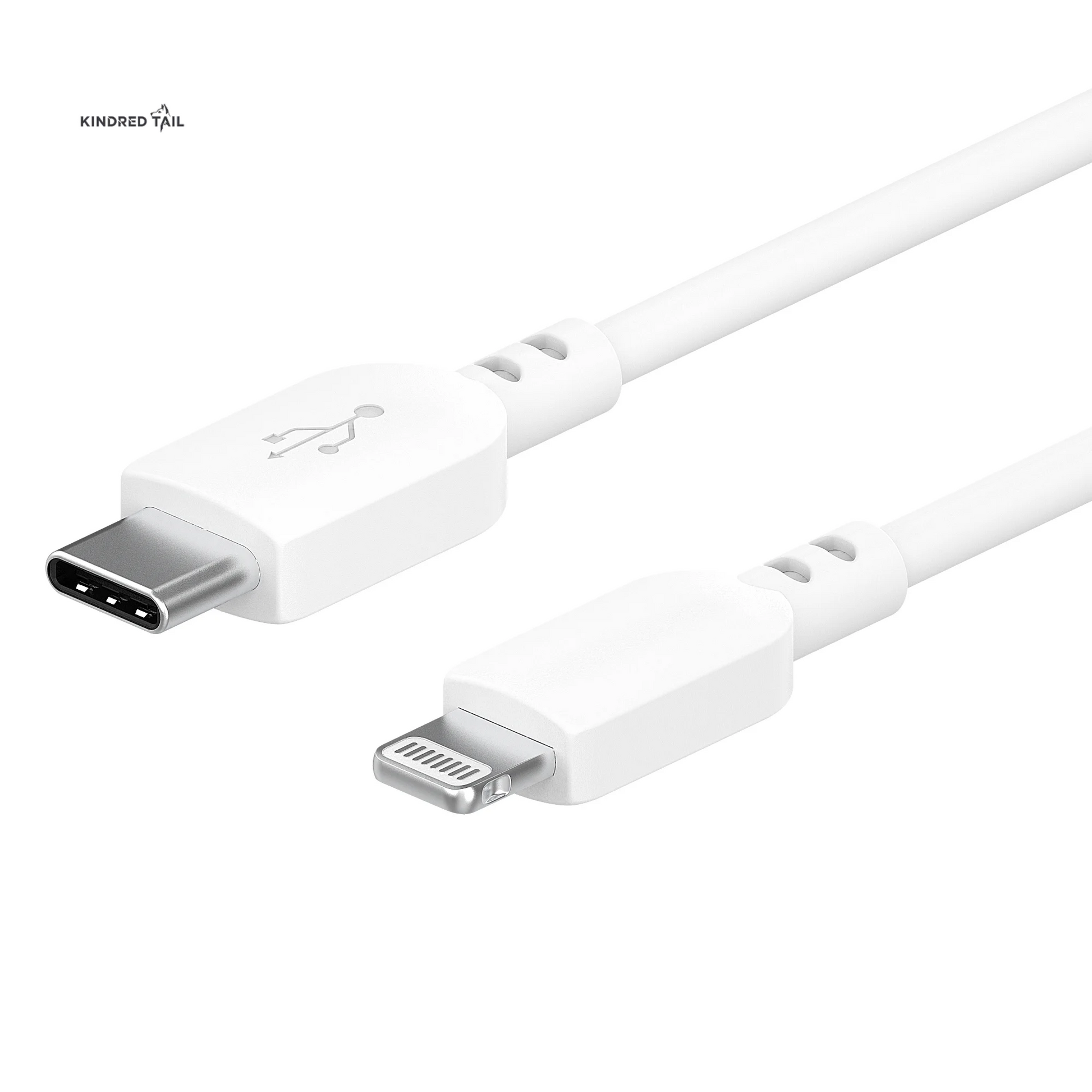 3Ft Lightning to USB-C Charging Cable, Fast Charging, Soft Touch Material, MFI Certified, White - Compatible with Iphone 14/13/12/11/X/XR/XS/8/7/6/5, Ipad, Airpods and More