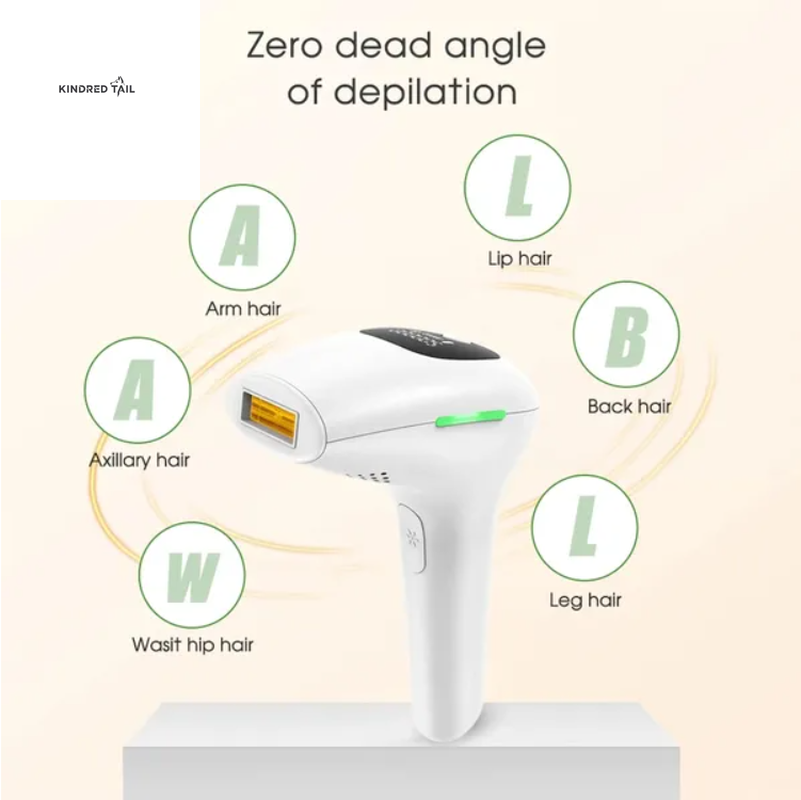 C-Professional IPL Laser Hair Removal Epilator for Body, Bikini & Legs, 900,000 Flashes, 5-Level Adjustable Painless Electric Depilatory Device for Long-Lasting Hair Reduction