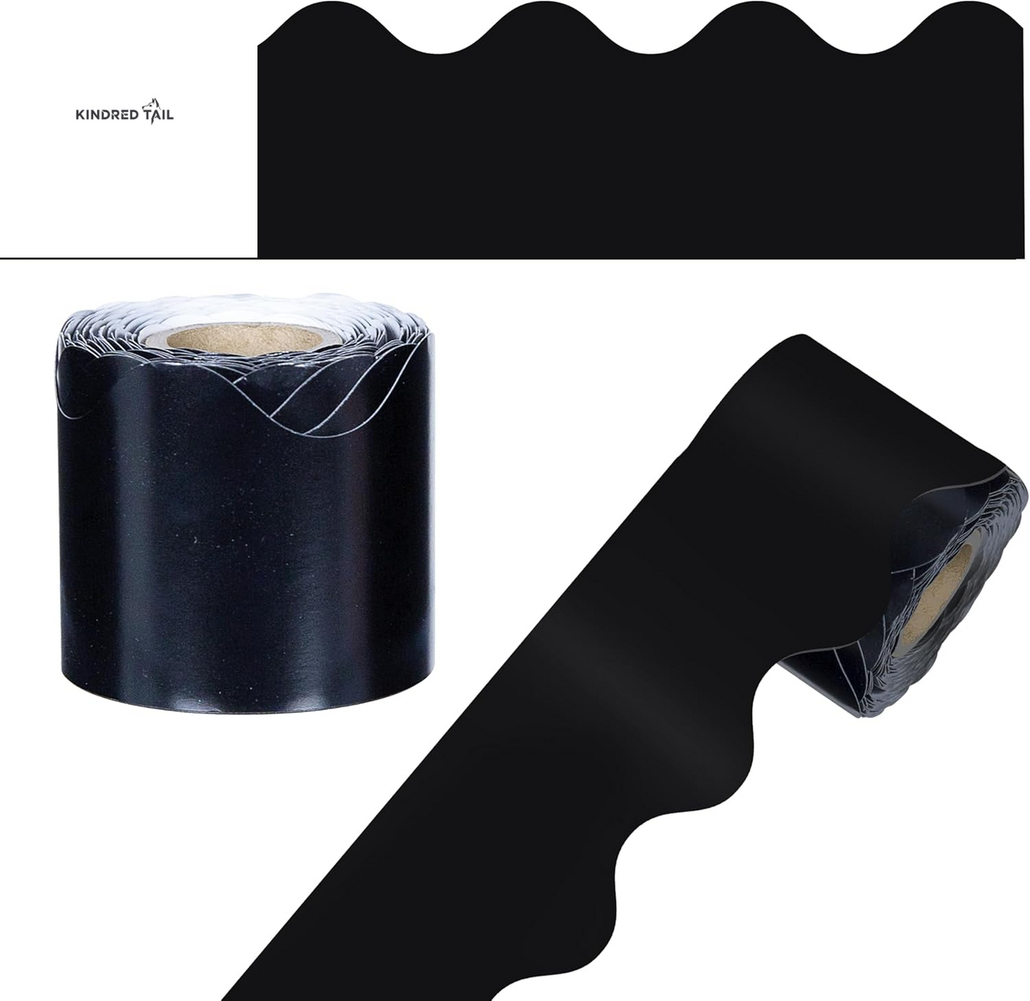 Orange Scalloped Borders - For School, Office and toy making - A