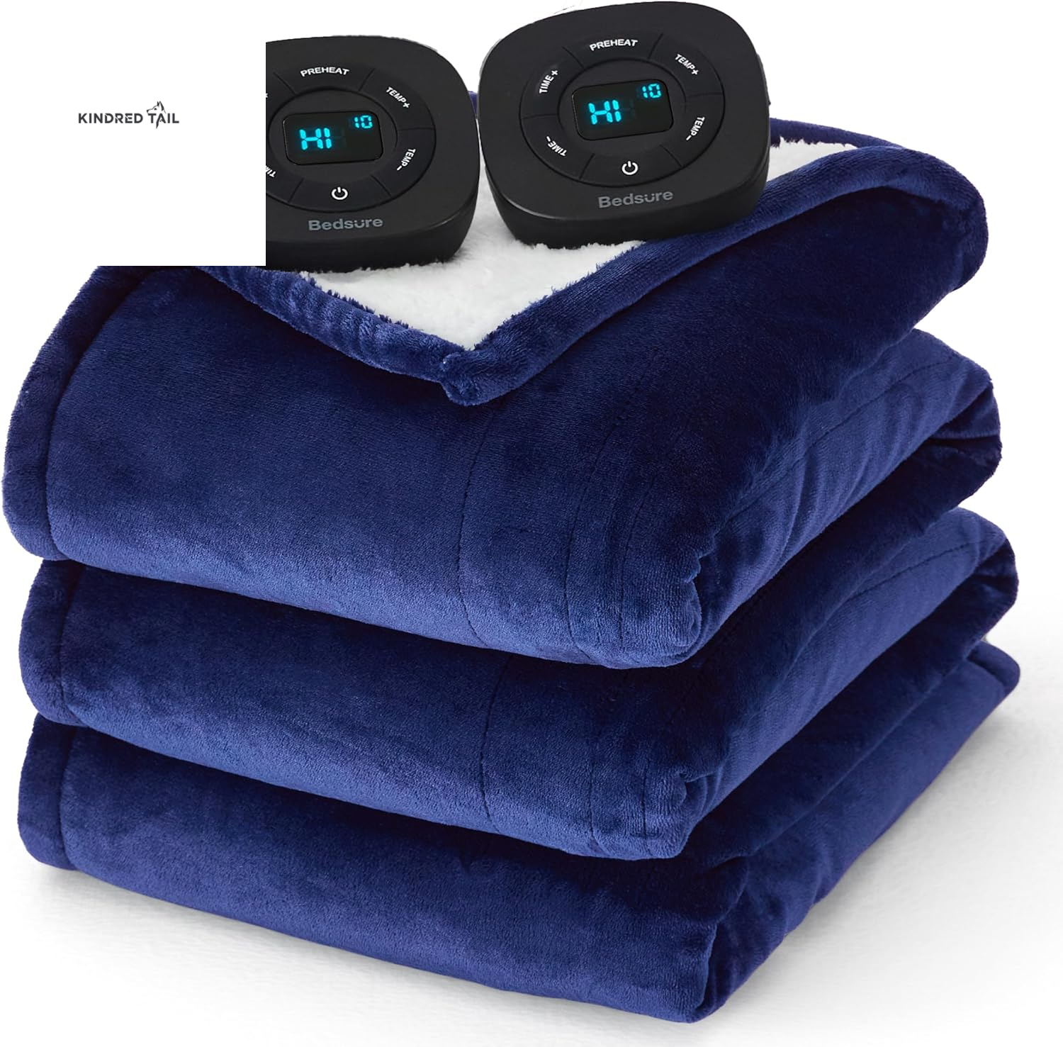 Heated Blanket Throw Blanket - Fast Heating Electric Blanket, Soft Flannel Heated Throw with 4 Time Settings, 6 Heating Settings, Warm Gifts for Grandma & Grandpa & Seniors (50"X60", Grey) - A