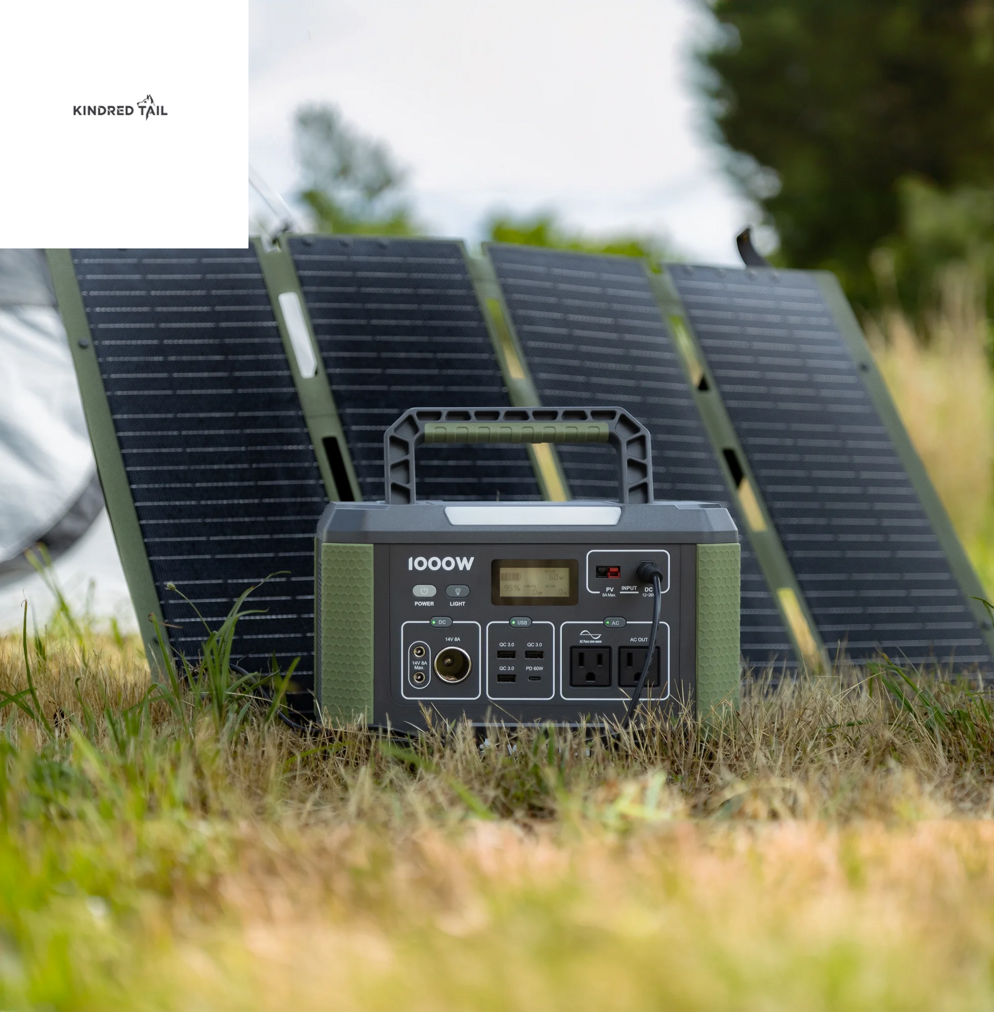 60W Foldable Solar Panel, USB-A and USB-C, Phone Charger, Waterproof, Emergency, Solar Panel Only