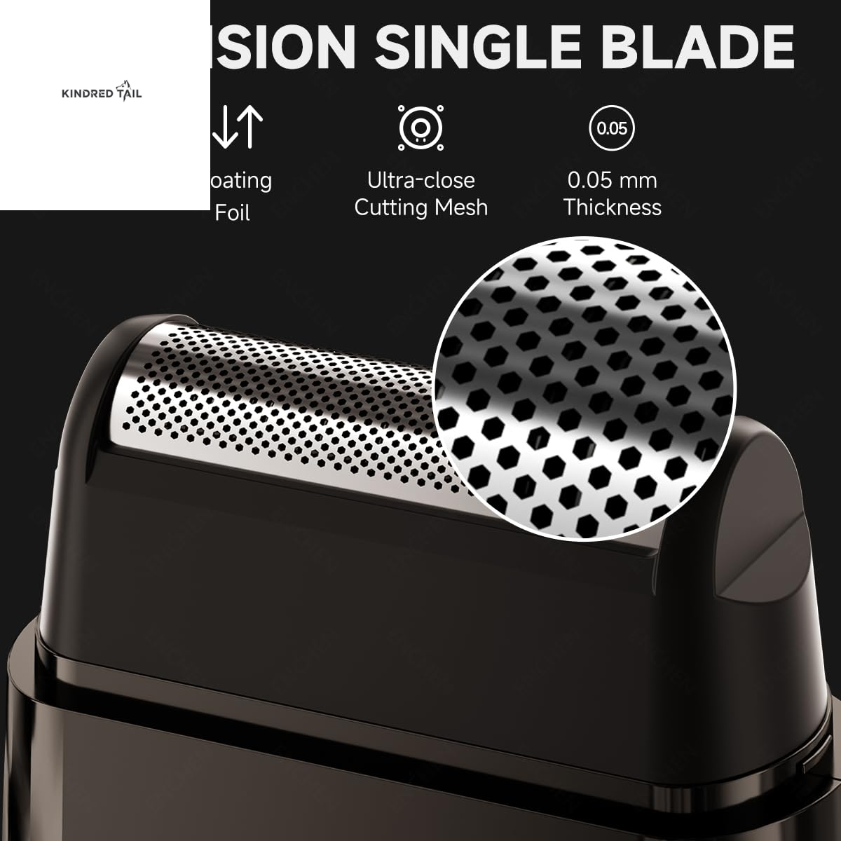 C-MS003 Electric Shaver for Men & Women, Rechargeable Cordless Razor, Close Comfortable Face & Beard Trimmer, Portable Grooming Kit for Home and Travel