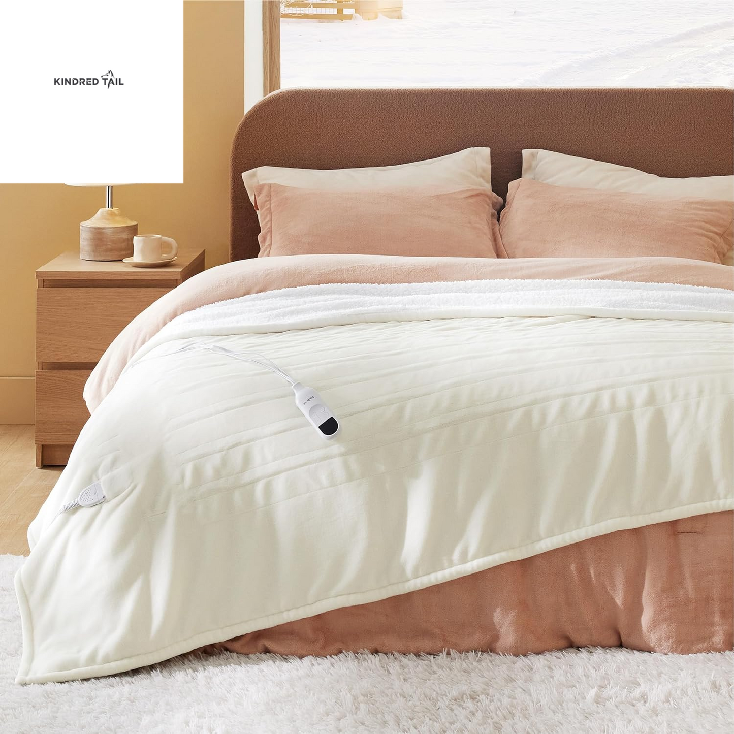 Heated Blanket Throw Blanket - Fast Heating Electric Blanket, Soft Flannel Heated Throw with 4 Time Settings, 6 Heating Settings, Warm Gifts for Grandma & Grandpa & Seniors (50"X60", Grey) - A