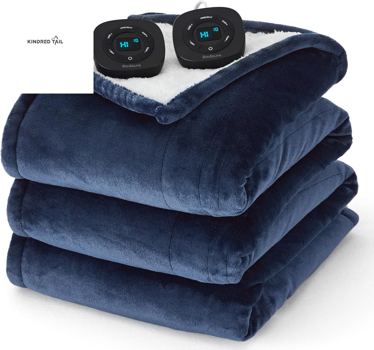 Heated Blanket Throw Blanket - Fast Heating Electric Blanket, Soft Flannel Heated Throw with 4 Time Settings, 6 Heating Settings, Warm Gifts for Grandma & Grandpa & Seniors (50"X60", Grey) - A