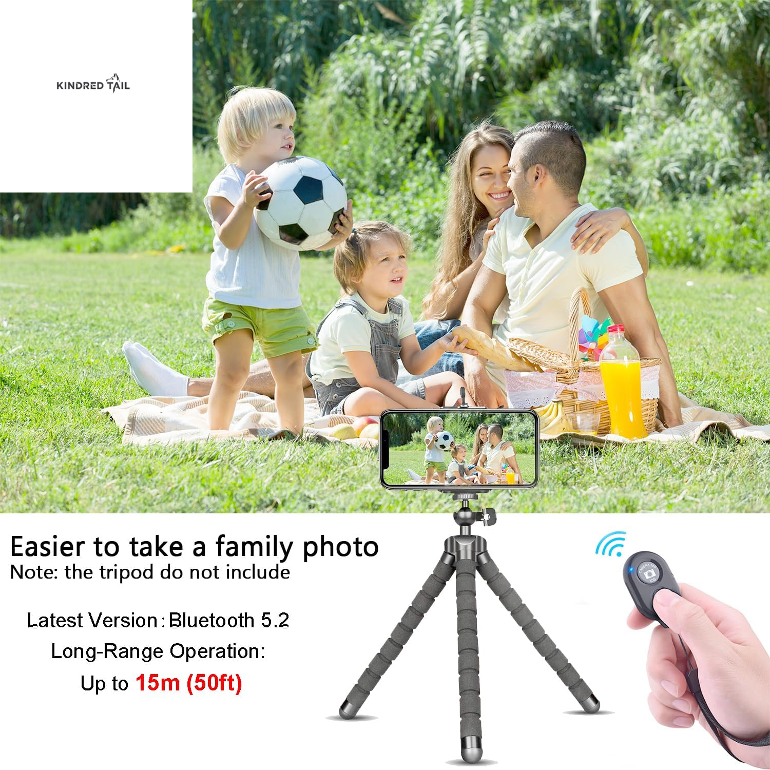 Wireless Remote Shutter for Cellphones and Tablets (3 Pack) -  Bluetooth Remote for Iphone/Android Camera Control, Selfie Clicker for Photos and Videos - Wrist Strap Included - A