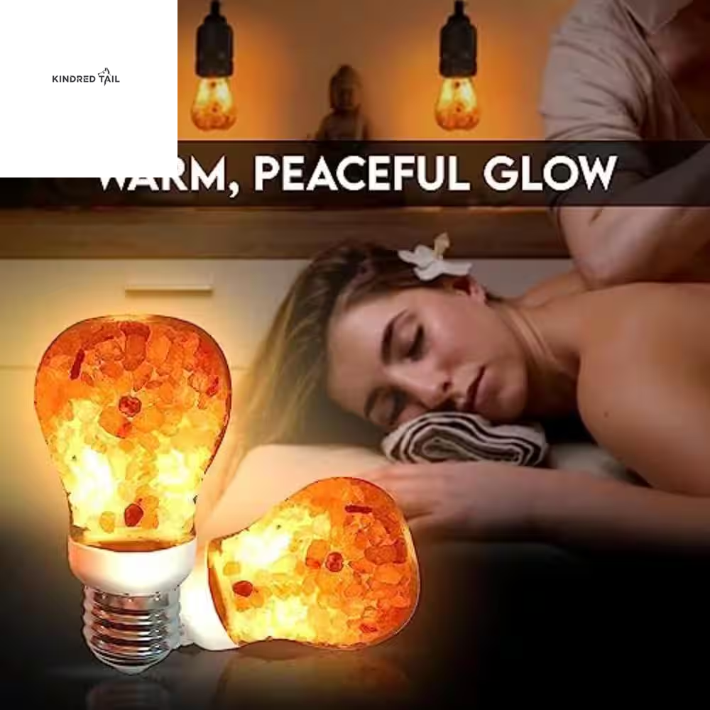 H-7W A19 LED Pink Salt Night Light Bulb, Warm Amber Glow Edison Style Decorative Light, Soft Mood Lighting for Bedroom, Bathroom & Living Room, Standard E26 Base, Energy Efficient, Pack of 2