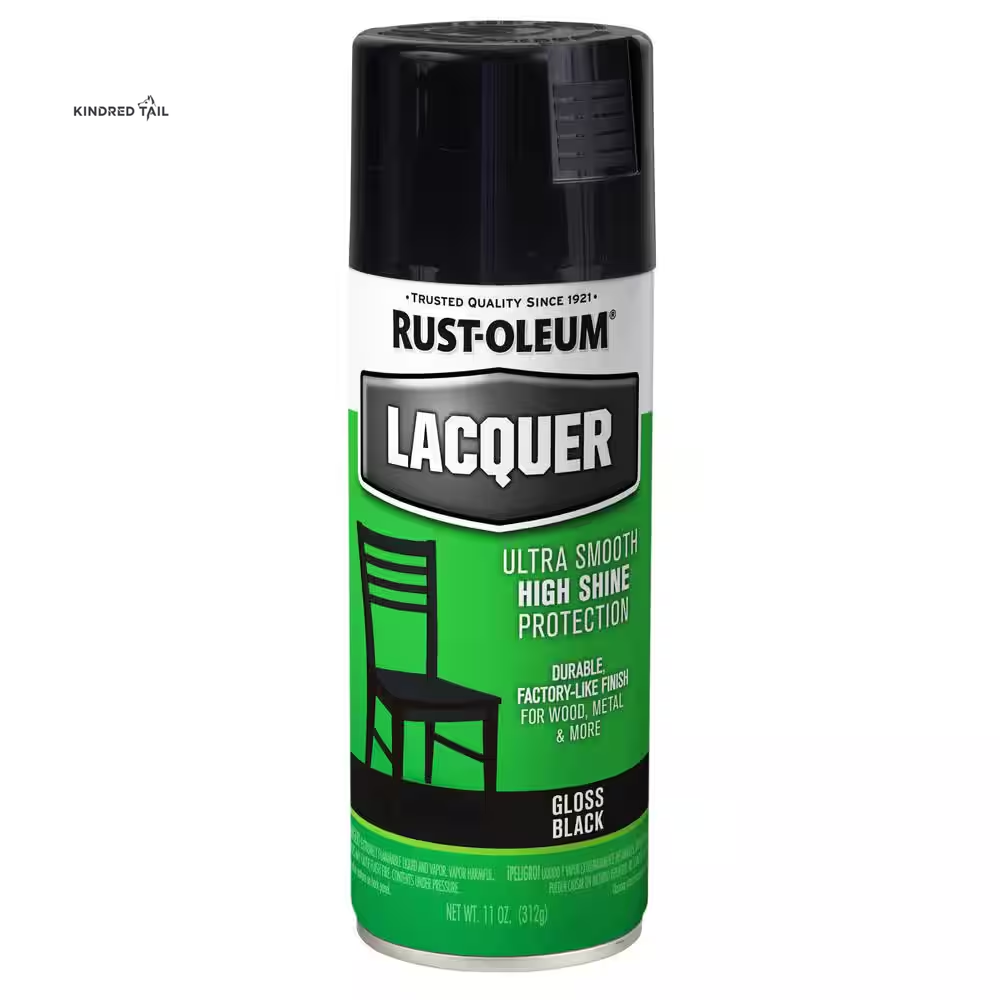 11 Oz. Gloss Black Lacquer Spray Paint