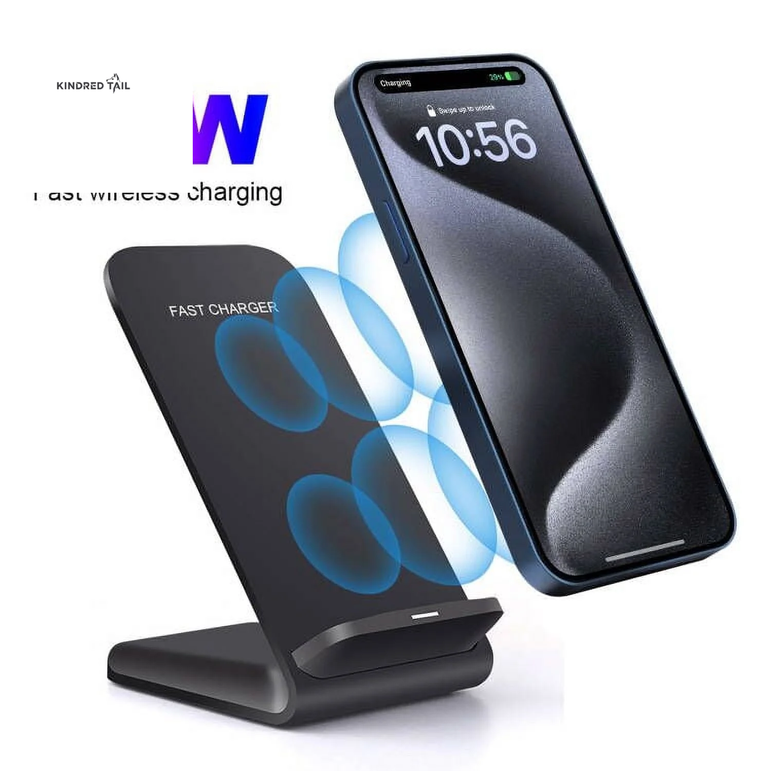 20W Wireless Charger Stand Compatible Iphone 17 16 15 14 13 12 11 Samsung Fast Charging Dock Station Phone Holder