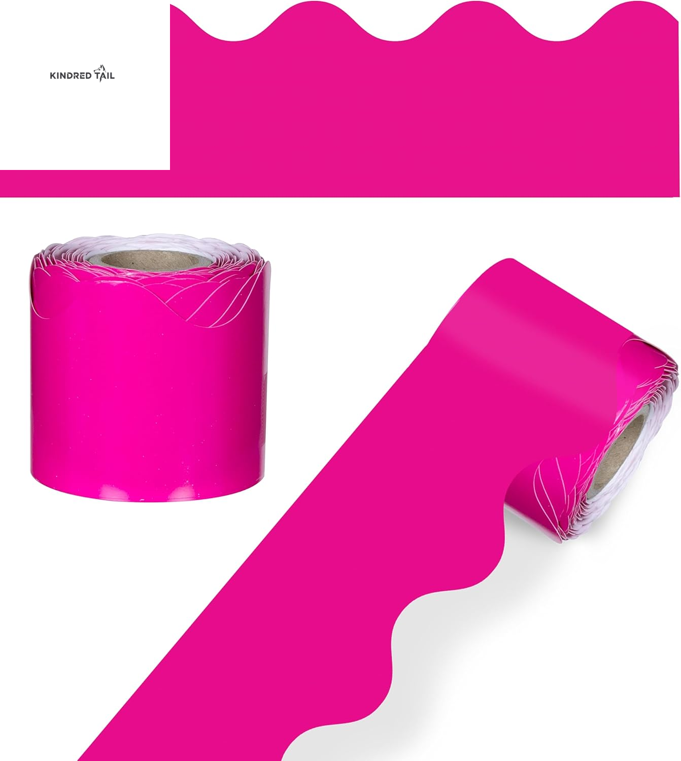 Orange Scalloped Borders - For School, Office and toy making - A