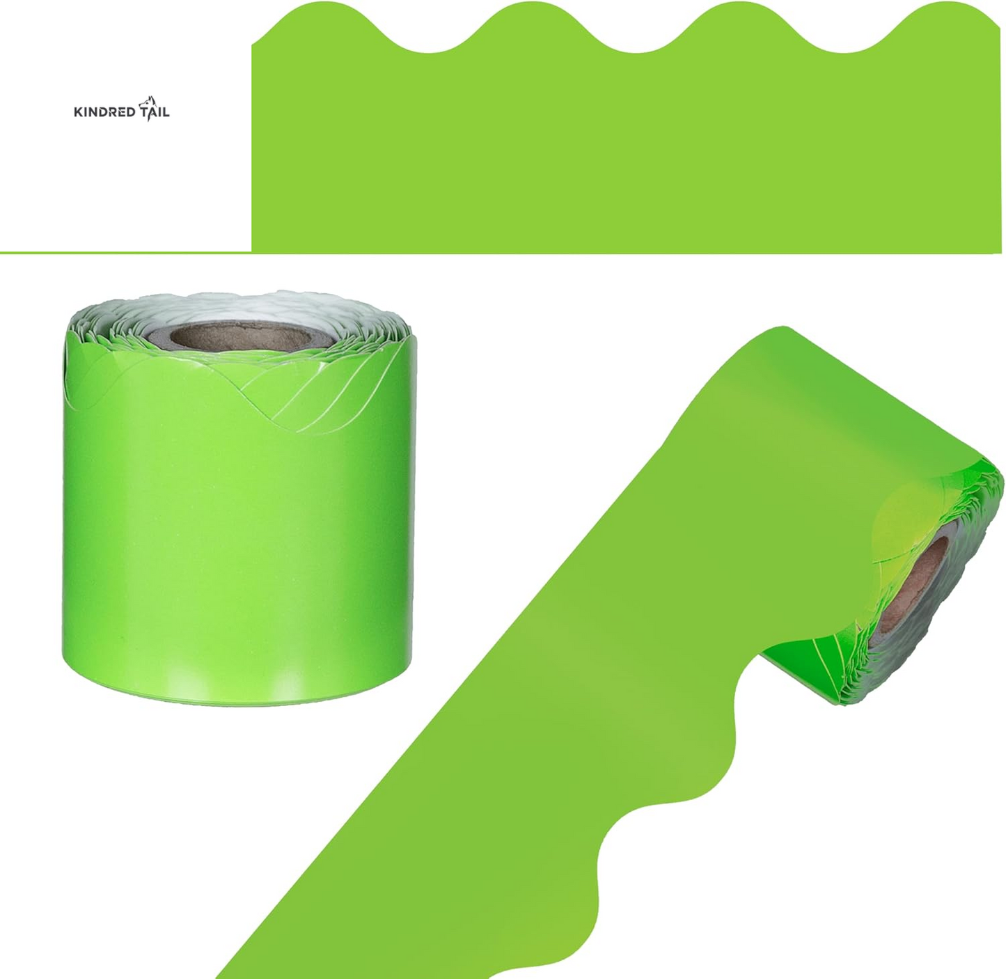 Orange Scalloped Borders - For School, Office and toy making - A