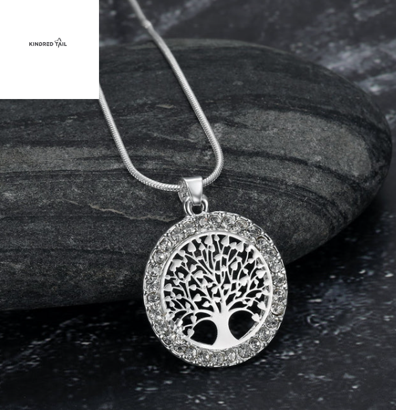 Asgard Crafted Celtic Tree of Life Pendant for Women with Cubic Zirconia – Elegant Ladies Necklace Jewelry Gift