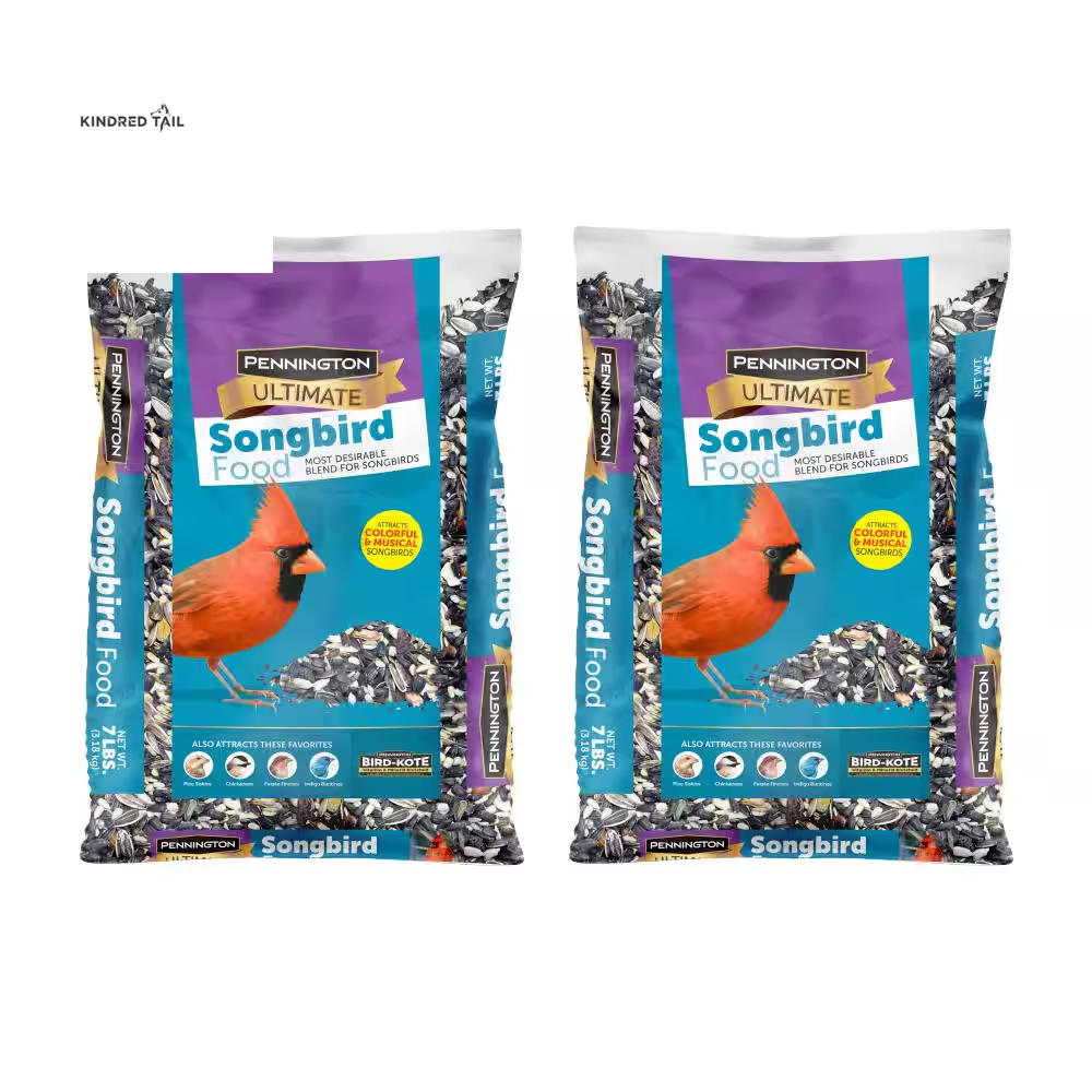 Ultimate 7 Lb. Songbird Blend Wild Bird Seed Mix – Premium High Energy Backyard Bird Food to Attract Cardinals, Chickadees, Finches & More