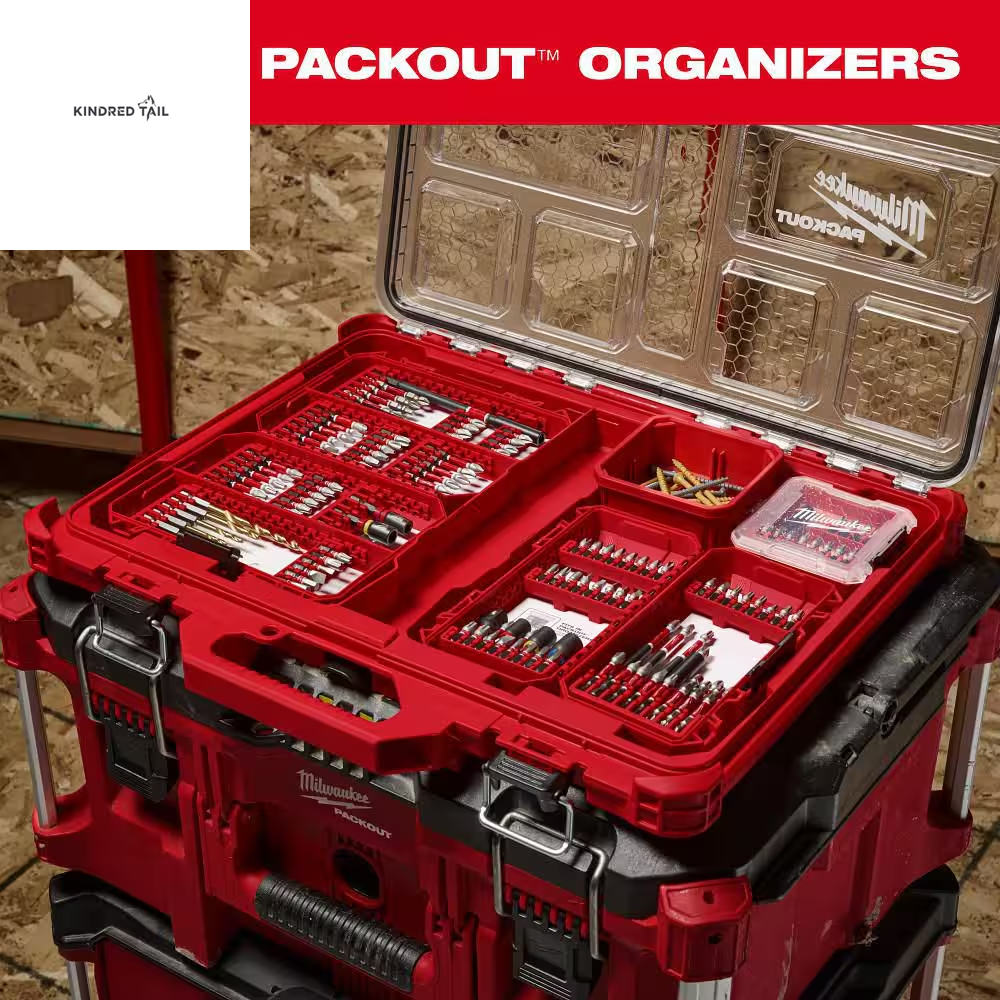 SHOCKWAVE Impact Duty Alloy Steel Screwdriver Bit Set – Heavy Duty Impact Driver Bits, Shock-Resistant S2 Alloy Steel, Magnetic Precision Tips for Drill & Impact Drivers (45-Piece)