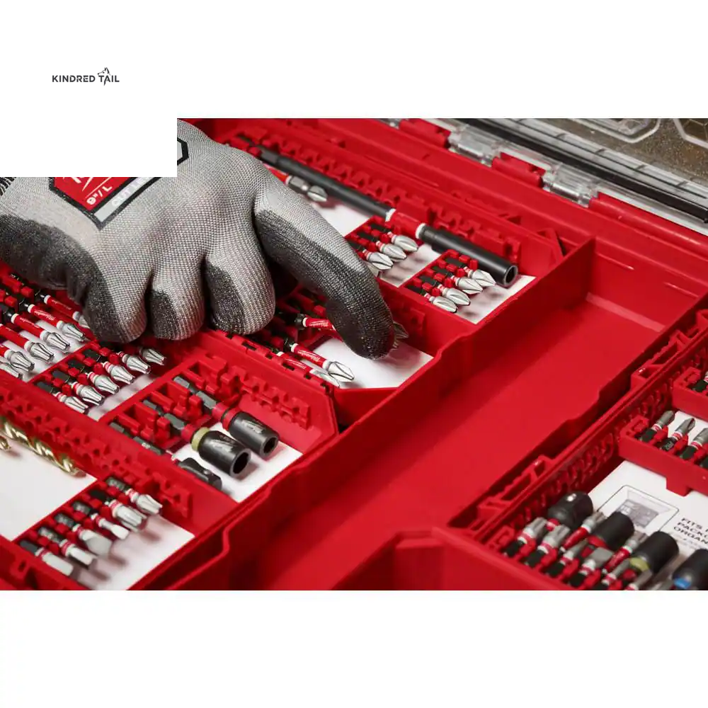 SHOCKWAVE Impact Duty Alloy Steel Screwdriver Bit Set – Heavy Duty Impact Driver Bits, Shock-Resistant S2 Alloy Steel, Magnetic Precision Tips for Drill & Impact Drivers (45-Piece)