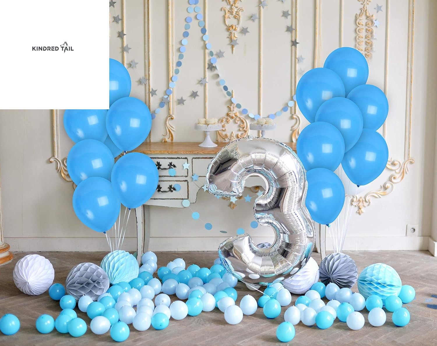 Light Balloons 36 Pack - Pastel Baby Blue Balloons - 12In Latex Sky Color Party Supplies - Robins Egg Decorations - A