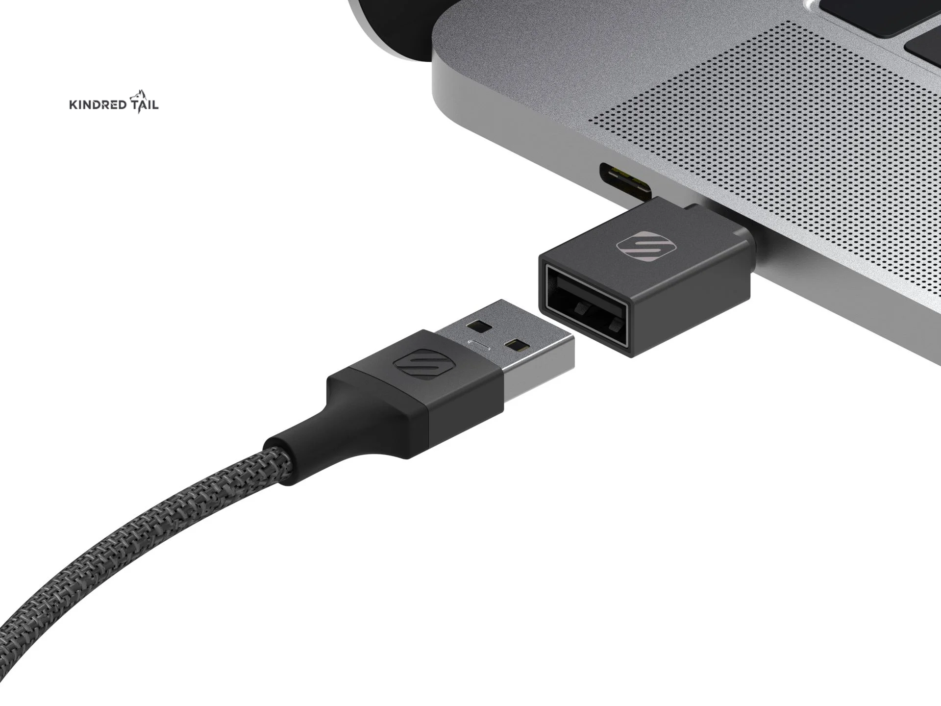 USB to Type C Converter - Strikeline Adapter Kit USB-C to USB-A & Type-C Converter 2-Pk CAAKIT-RP Black